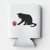 Cat Rolling Dice RPG rollspellen Blikjeskoeler (Achterkant)