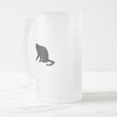 Cat Rolling Dice RPG rollspellen Matglas Bierpul (Voorkant links)