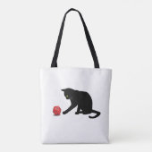 Cat Rolling Dice RPG rollspellen Tote Bag (Achterkant)