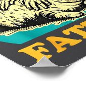 Cat Rolling Fatties Funny For Men Women  Poster (Hoek)