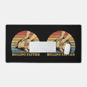 Cat Rolling Fatties Grappig Bureaumat (Keyboard & Muis)