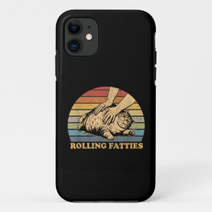 Cat Rolling Fatties Grappig Case-Mate iPhone Case