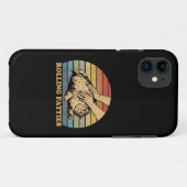 Cat Rolling Fatties Grappig Case-Mate iPhone Case (Achterkant (horizontaal))
