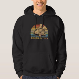 Cat Rolling Fatties Grappig Hoodie