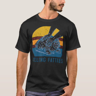 Cat Rolling Fatties Grappig T-shirt