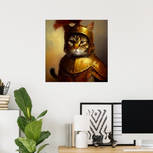 Cat Roman Algemeen Poster (Thuiskantoor)