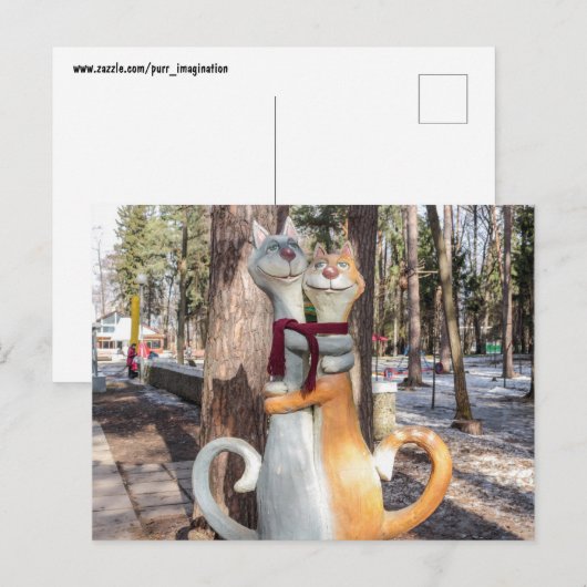 CAT ROMANCE BRIEFKAARTEN (Voorkant / Achterkant)