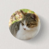 Cat Ronde Button 3,2 Cm (Voorkant)