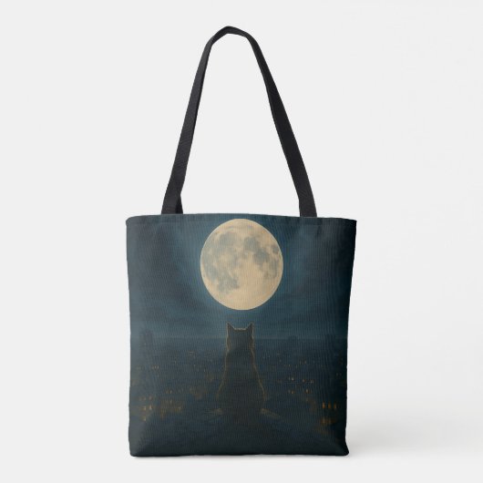 Cat rooftop tote bag (Achterkant)