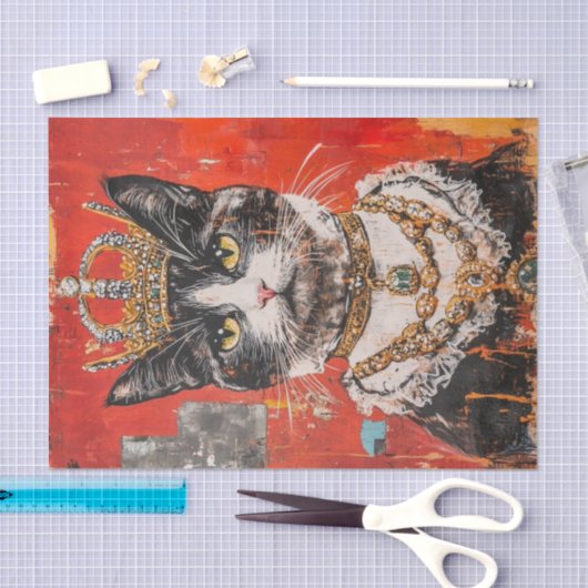 Cat Royal Highness1 Tissuepapier (Craft)