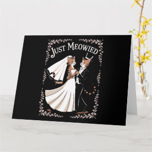 Cat Royal Wedding Funny Just Married Couples Dans Kaart