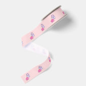 Cat. roze grosgrain lint (Achterkant)