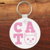 CAT-roze Sleutelhanger (Voorkant)