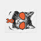  CAT RSD CRPS-bewustzijn Fleece Deken (Voorkant (Horizontaal))