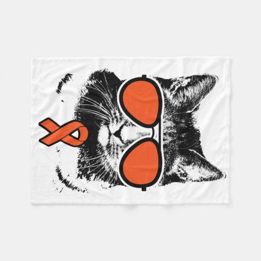 CAT RSD CRPS-bewustzijn Fleece Deken (Voorkant (Horizontaal))