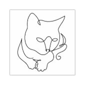 Cat rude mood tekening rubberstempel (Afrduk)