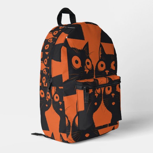 Cat rugzak | Schattigee Back to School tas voor ki (Achterkant Hoek Links)