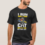 Cat run Jogging Runner T-shirt (Voorkant)