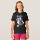 Cat Runner Running Sports T-shirt (Voorkant volledig)