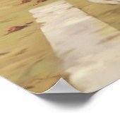 Cat Running, Track en Field Poster (Hoek)