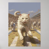 Cat Running, Track en Field Poster (Voorkant)