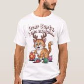 Cat’s Christmas Plan T-shirt (Voorkant)