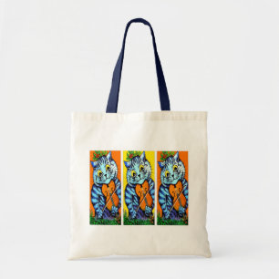 Cat(s) Spelen met geweld door Louis Wain Tote Bag
