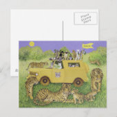 Cat Safari Briefkaart (Voorkant / Achterkant)