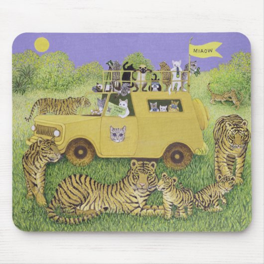 Cat Safari Muismat (Voorkant)