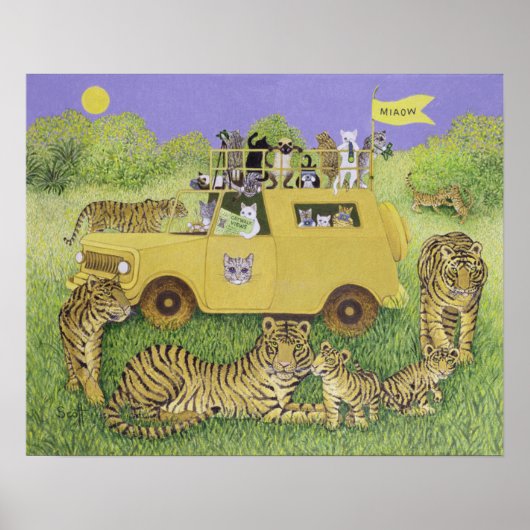 Cat Safari Poster (Voorkant)