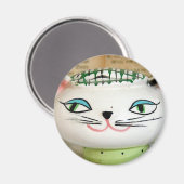 Cat Salt Shaker uit 1958 Magneet (Voorkant / Achterkant)