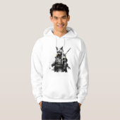 Cat Samurai katana Hoodie (Voorkant volledig)