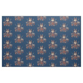 Cat Samurai Warrior Japans Stof (Fat Quarter)