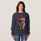 Cat Santa Christmas T-Shirt (Voorkant volledig)