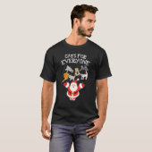 Cat Santa Claus Christmas Present For Everyone X M T-shirt (Voorkant volledig)