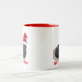 Cat Santa Helper Mok Cat Cat Cute Tortoiseshel (Center)