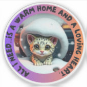Cat Saver ST2 Sticker (Voorkant)