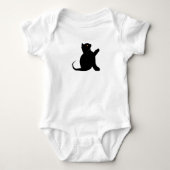 Cat Saying Hello Romper (Voorkant)