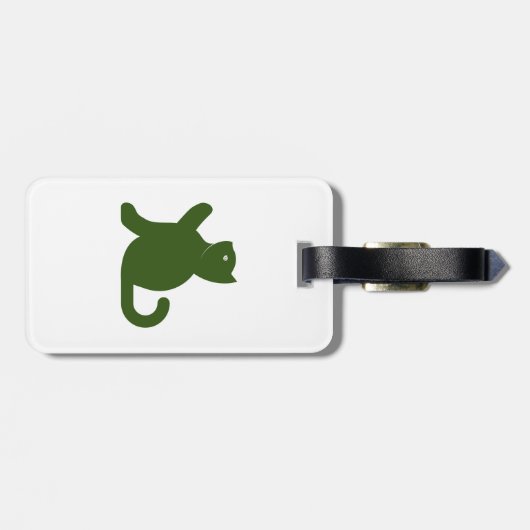 Cat Says Hallo Bagagelabel (Achterkant horizontaal)