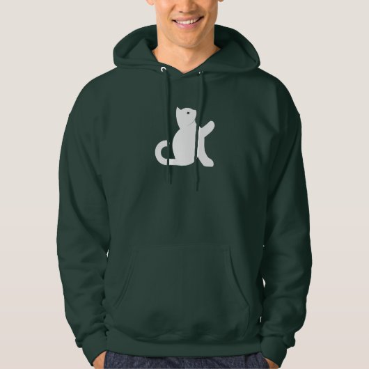 Cat Says Hallo Hoodie (Voorkant)