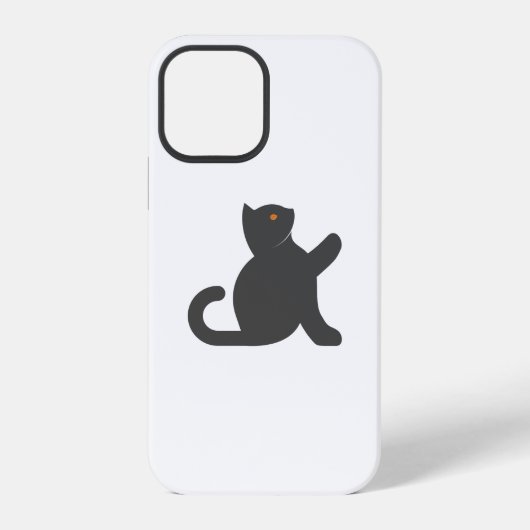 Cat Says Hallo iPhone Hoesje (Achterkant)