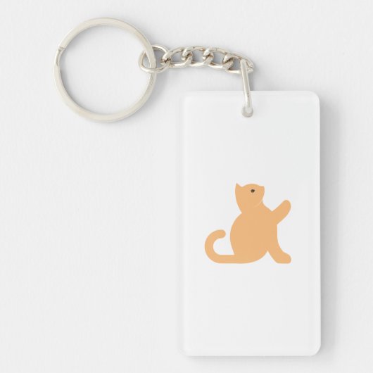 Cat Says Hallo Sleutelhanger (Voorkant)