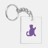 Cat Says Hallo Sleutelhanger (Voorkant Links)