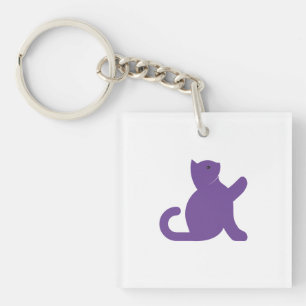 Cat Says Hallo Sleutelhanger