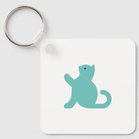 Cat Says Hallo Sleutelhanger (Voorkant)