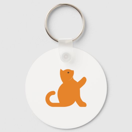 Cat Says Hallo Sleutelhanger (Voorkant)