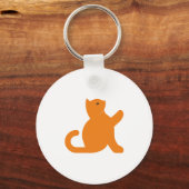 Cat Says Hallo Sleutelhanger (Voorkant)