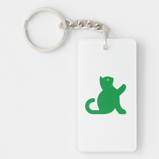 Cat Says Hallo Sleutelhanger (Voorkant)