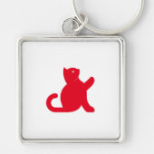 Cat Says Hallo Sleutelhanger (Voorkant)