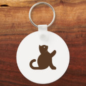 Cat Says Hallo Sleutelhanger (Voorkant)